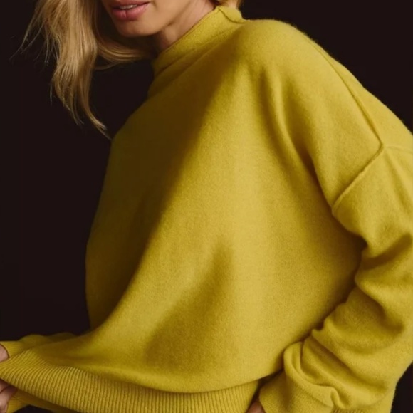 Pilcro Anthropologie The Alani Cashmere Mock Neck Sweater Size XS - Picture 11 of 14